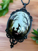 Whimsical Raven Forest Necklace