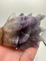 Fluorite Dragon Head Carving #21