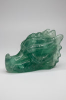 Natural Green Fluorite Dragon Head Carving #2 – 364g