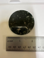Moss Agate Polished Round Slice #3