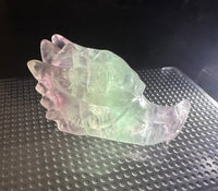 Fluorite Dragon Head Carving #11