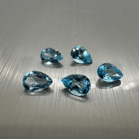 Blue Topaz 6x4mm Pearshape