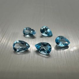 Blue Topaz 6x4mm Pearshape