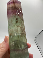 Large Fat Watermelon Fluorite Tower #5