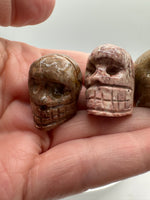 Hand-Carved Soapstone Skull – Polished Natural Stone Carving