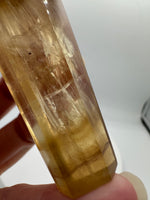 Carved Fluorite Scepter with Rainbows #2