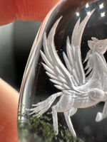 Beautiful Pegasus Garden Quartz Inner Scene Carving #4