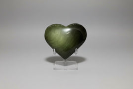 Rainbow Sheen Obsidian Heart #7