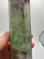 Large Fat Watermelon Fluorite Tower #3