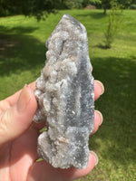 Black Chalcedony Sphalerite Obelisk Tower #8