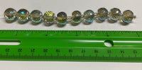 Large Faceted Glass Bead Strand