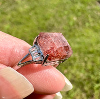 Sterling 925 Super 7 Strawberry Quartz Ring #36