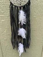 Black Dream Catcher with Feathers #4