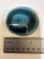 Dyed Blue Agate Slice #27