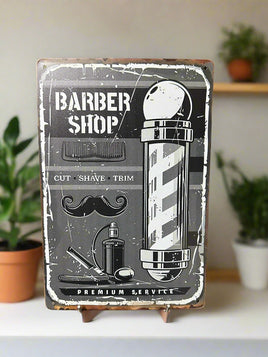 Barber Shop Novelty Tin Sign