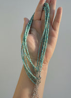 Natural 2mm Blue Opal Necklaces