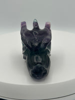 Fluorite Dragon Head Carving #12