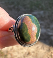 8th Vein Ocean Jasper S925 Sterling Silver Ring #8