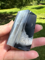 Black Onyx & Quartz Obelisk Tower #2