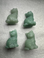 Green Aventurine Carved Cat