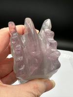Rainbow Fluorite Dragon Head Carving #11 – 372g