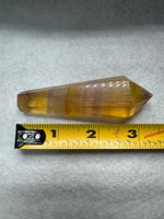 Carved Fluorite Scepter with Rainbows #7