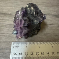 Fluorite Dragon Head Carving #12