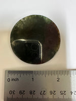 Moss Agate Polished Round Slice #8