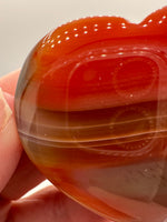 Carnelian Heart Palm Stone #7
