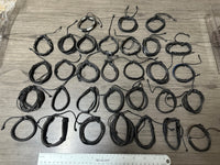 Black Leather Bracelets