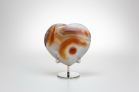 Carnelian Heart Palm Stone #14