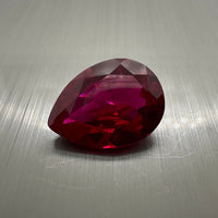 Lab Created Ruby 19x15mm Pearshape 17.55ct
