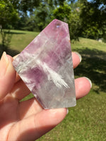 Feather Fluorite Free Form with Rainbow #7
