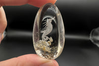 Beautiful Seahorse Garden Quartz Inner Scene Carving #3