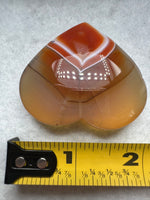 Carnelian Heart Palm Stone #8