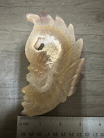 Druzy Agate Geode Carved Native American #7