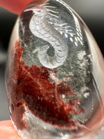 Beautiful Seahorse Garden Quartz Inner Scene Carving #8