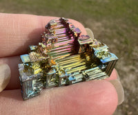 Bismuth Crystal Specimen, Grown in Germany