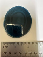 Dyed Blue Agate Slice #29