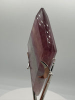 Rhombus Shaped Fluorite Carving with Stand #4