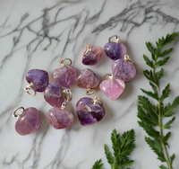 Amethyst Heart Pendant