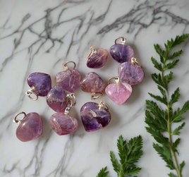 Amethyst Heart Pendant