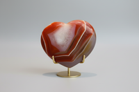 Carnelian Heart Palm Stone #11