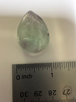 Pear Shape Candy Fluorite Cabochon #17