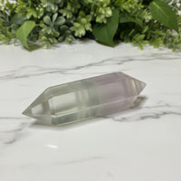 Yttrium Fluorite Double Terminated Wand Scepter #4