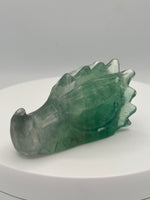 Fluorite Dragon Head Carving #23