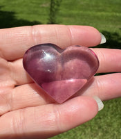 Candy Fluorite Carved Heart #8