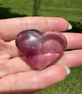 Candy Fluorite Carved Heart #8