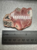 Rhodochrosite Slab #1 – Rose Pink Banded Polished Collector Specimen