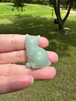 Green Aventurine Carved Cat #1